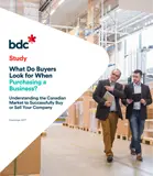 What do buyers look for when purchasing a business?
