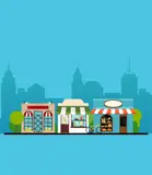 Illustration of a commercial street, How to measure the beneficial impact of your business