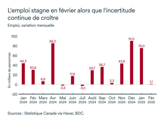 Graphique MEL mars 2025: Emploi
