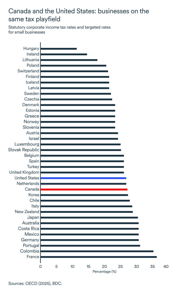 MEL July 2025 graph: Businesses on same tax level