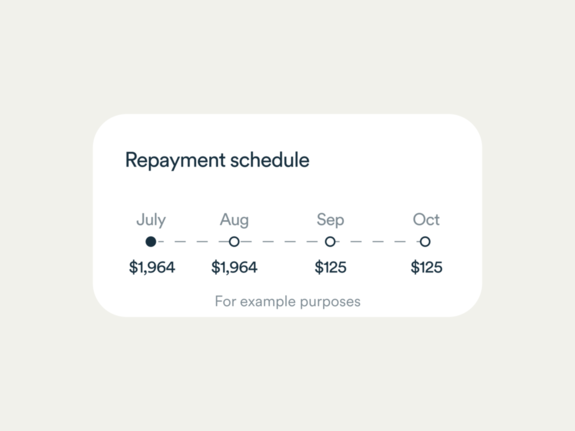 Seasonal repayment